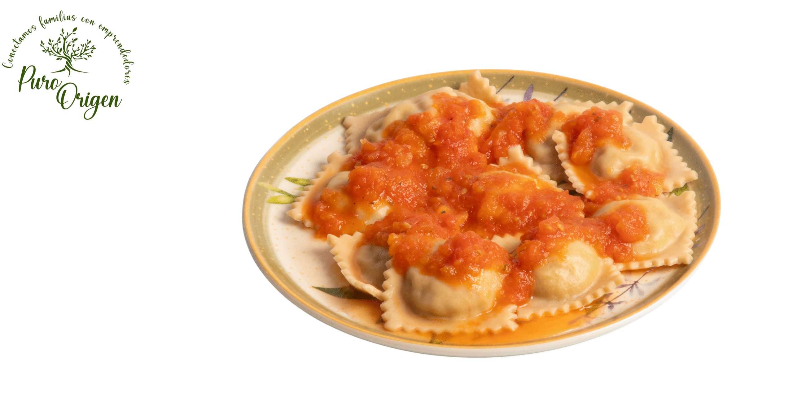 Raviolis de carne artesanales+salsa pomodoro*1 | 160gr pasta / 90gr salsa